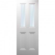 Harberton 2 Lite Clear Glazed White Primed Door