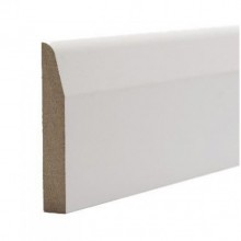 MDF Chamfered & Rounded Skirting Primed 18mm x 119mm x 5.4M
