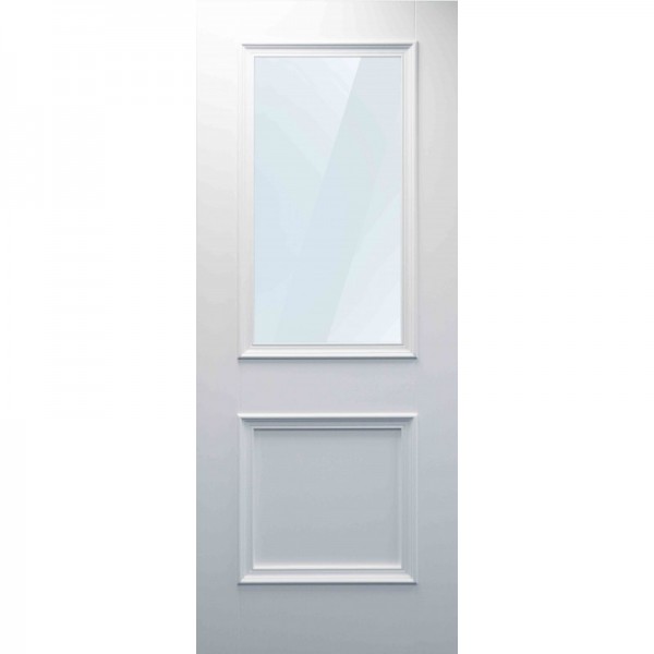 Balmoral 1 Lite Clear Glazed Primed Door