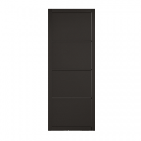 Soho Internal Black four panlled Door 