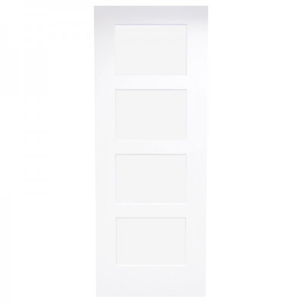 Shaker Internal White Primed 4 Panel Door