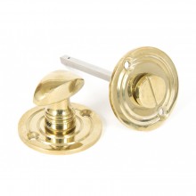 Bathroom Turn & Release Round Polished Brass