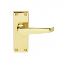 Victorian Latch Polished Brass Door Handles