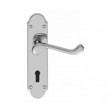 Oakley Lock Polished Chrome Door Handles