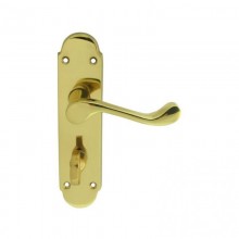 Oakley Bathroom Polished Brass Door Handles