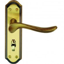 Lytham Bathroom Florentine Brass Door Handles