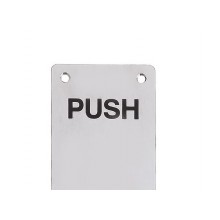 SSS Engraved Push Plate 375mm x 75mm x 1.2mm