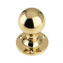 Ball Door Knobs Polished Brass