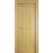 Internal White Oak 4 Panel Unfinished Door