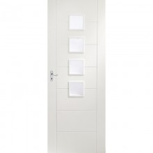 Palermo Internal White Primed 4 Lite Unglazed Door