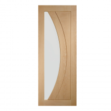 Salerno Internal White Oak Clear Glazed Finished Door