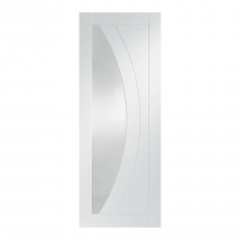 Salerno Internal White Primed Clear Glazed Door
