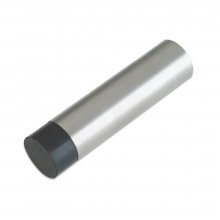 Skirting Mounted Cylinder Door Stop Satin Stainless Steel