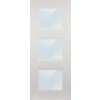 Osbourne 3 Lite Clear Glazed White Primed Door